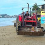 Retiran unas 30 toneladas de basura de playas de Acapulco tras huracán Polo