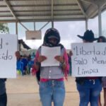 Marchan en Alcozacán para exigir libertad de Sixto Mendoza