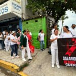 Exigen trabajadores del IMSS respeto a sus derechos laborales y salida de líder sindical